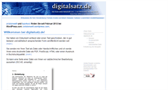 Desktop Screenshot of digitalsatz.de